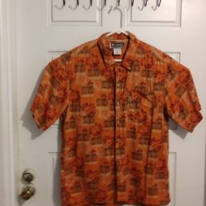 Columbia XCO Mens Shirt Short Sleeve Hawaiian S